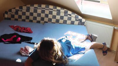 Two lovely amateur babes are enjoying in their time together