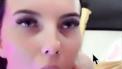 Busty chick gets her hole teased in this hot POV