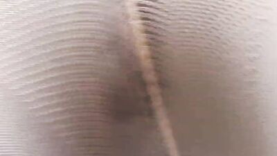 Ebony Barbie Estrellas is flashing her round ass in front of the camera