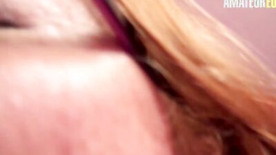 Slutty amateur mature is playing with some cock in this homemade video