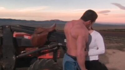Slutty babe gets fucked out in the open by beefed truck driver
