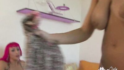 MILFs Raven Black and Ricki White Share A Nice Black Cock