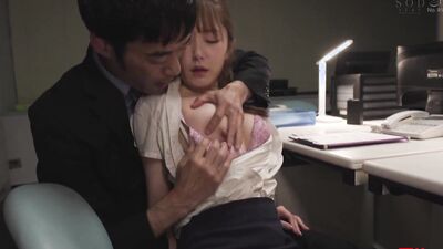 Cock hungry Asian babe gets bonked from behind inside the office
