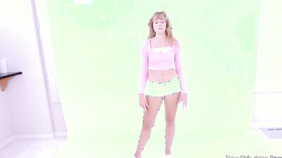 Stunning chick is sucking dude's phallus and gets bonked in POV