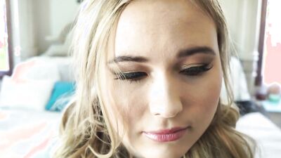 Gorgeous Alyssa Cole is sucking and riding cock in POV