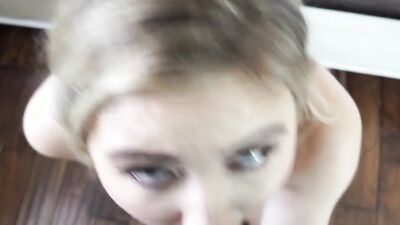 Gorgeous Alyssa Cole is sucking and riding cock in POV