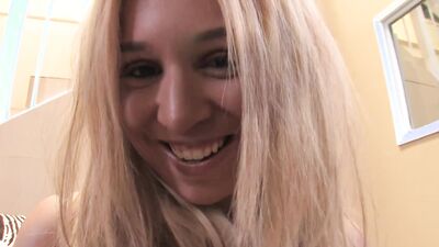 Parker Page gets her tight hole stretched with an enormous dong