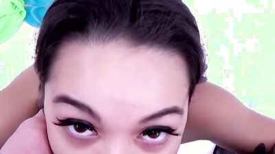 Lovely Latina sucks dude's schlong and gets bonked in POV