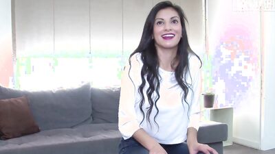 Lovely Latina Penelope sucks stranger's dong and fets shagged hard