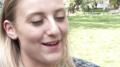 Amateur chick is fingering her twat in front of the camera