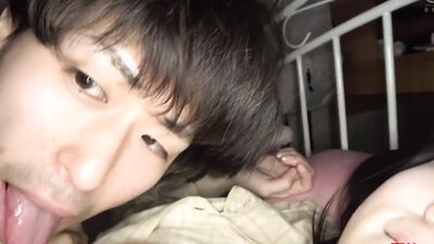 Cute Asian doll gets fucked in a POV by her boyfriend