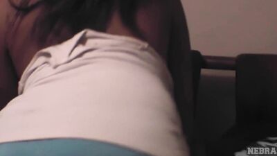 Amateur chick is playing with her cherry in this homemade solo performance