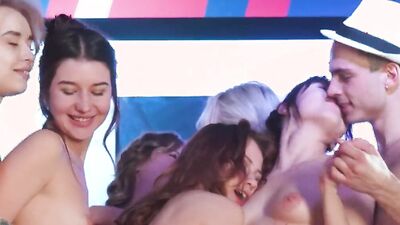 Gorgeous babes are craving for some cocks on a party