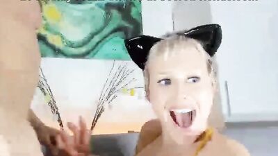 Amateur big tits blonde is getting fucked in front of the cam
