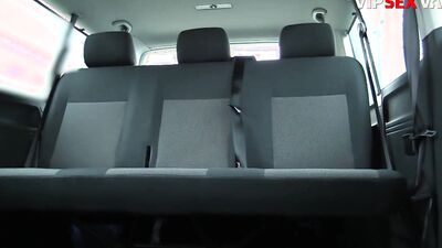 Slutty Czech babe gets bonked on the backseat by a stranger