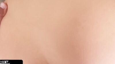 Melissa May gets caught rubbing her cunt before hot puss drilling