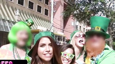 Lovely college babes are having fun in some hot action