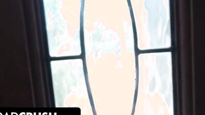 Gorgeous ebony doll gets shagged in a POV by her perverted stepdad