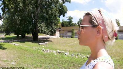 Lovely European MILF is craving for lucky stranger's hard prick