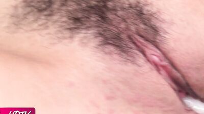 Slutty Japanese girl is playing with two hard schlongs in a 3some
