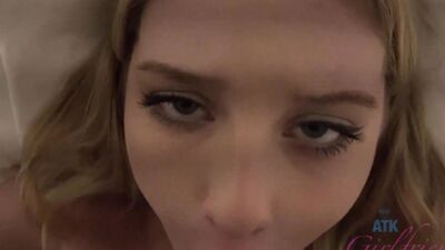 Melody Marks rides lucky fellow's hard dong in a POV
