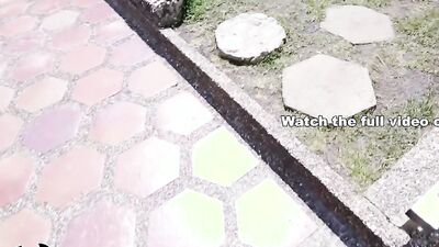 Charlie Mac & lovely Juliana are fucking in hot outdoor scene