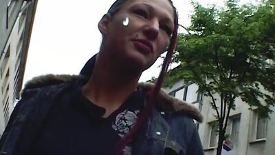 Naughty German babe Victoria Sin sucks and rides stranger's pecker