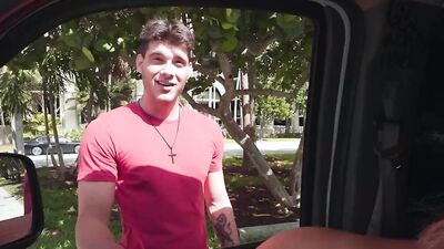Round ass Ember Snow is riding a cock in this hot video