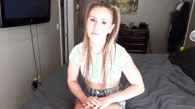 Paige Owens is sucking and riding stepdad's prick in POV