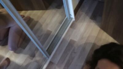Cock hungry babe gives her boyfriend a bj in this homemade video