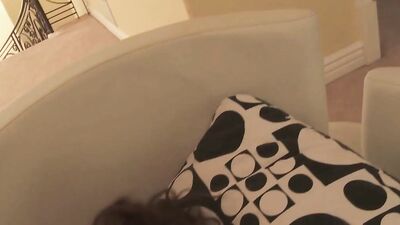 Katie St Ives gets her cunt nailed on the couch with boyfriend's piston