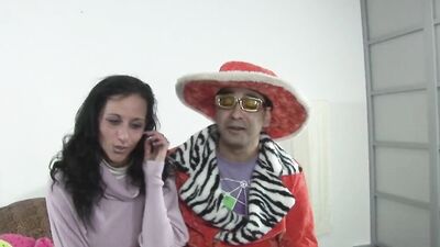 Teresa Dumore gets bonked on the couch by perverted stranger