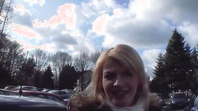 Chubby German babe plays with hard pecker in this hot video