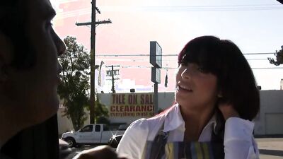 The sexy brunette was very horny so she fucked hard on her