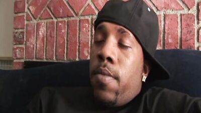This black babe is stacked, he loves sucking them titties