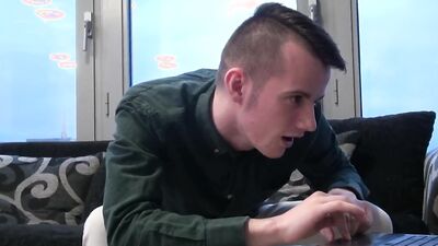 Blonde Brit Amber Deen Catches Him Wanking Then Rides His Dick