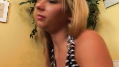 Wild German slut with blonde hair gets smashed in the doctors office