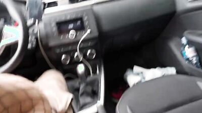 The tattooed hottie in LiaGerman pantyhose was fucked hard in the car