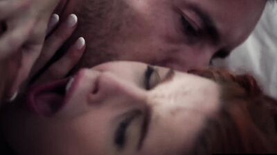 Watch this vivacious redhead suck and fuck with intense passion