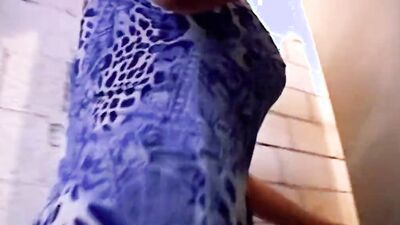 Amazing and wild German blonde getting her boobs sprayed with cum