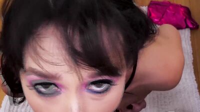 Hot Brunette Alana Cruise Is Wet And Joyful Because She Was Allowed To Suck A Dick