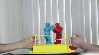Rock'em Sock'em Robots turns into Orgasm Fest with Lily and RyAnne