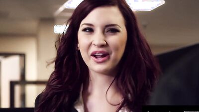 3rdDegreeFilms - Hot Big Tittied Redheaded Secretary Gets Fucked On The Desk