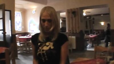 The hot and transgressive blonde girl gets fucked by a guy