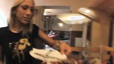 The hot and transgressive blonde girl gets fucked by a guy