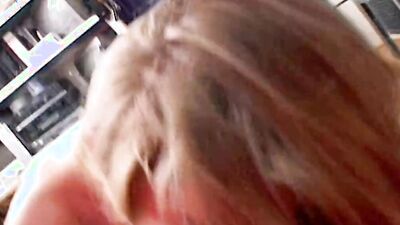 Beautiful German teen gets her hungry mouth filled with warm cum