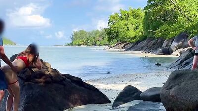 Sandy Beaches and Cute Babes Fucked In Public Nature