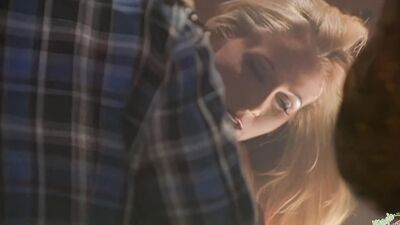After breaking up with her boyfriend the blonde enjoyed a BBC in an interracial threesome