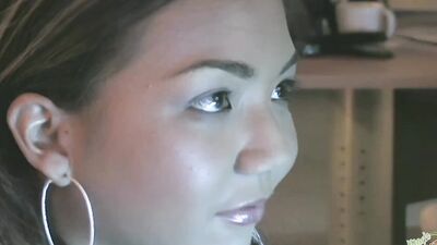 Her tight Asian holes get stretched to the limit during an interracial double penetration action