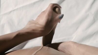 Watch this hot girl in nylons dildo fuck her cute girlfriend